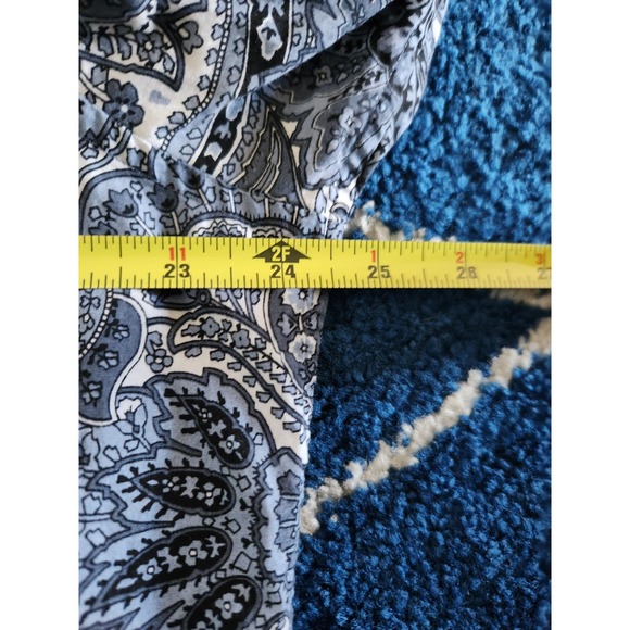 Michael Kors Men's Paisley Button Up Long Sleeve Shirt XL - Picture 6 of 9